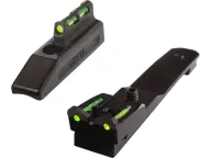 HIVIZ Sight Set Henry Lever Action 22 Long Rifle Round Barrel Steel Fiber Optic