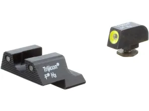 Trijicon HD Night Sight Set Glock 42, 43, 43X, 48 Steel Matte 3-Dot Tritium Green with Front Dot Outline