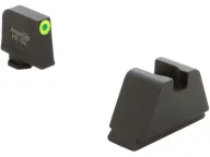 Kensight Adjustable Rear Sight 1911 LPA TRT Cut Steel Black Beveled Blade Serrated with White Dots