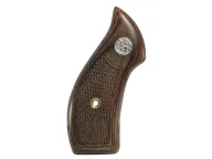 Pachmayr Gripper Grips with Finger Grooves S&W J-Frame Round Butt Rubber Black- Blemished