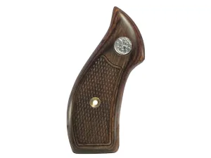 Pachmayr Gripper Grips with Finger Grooves S&W J-Frame Round Butt Rubber Black- Blemished