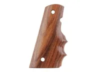 Hogue Fancy Hardwood Grips with Finger Grooves 1911 Government, Commander with Extended Magazine Well