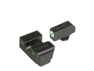 TRUGLO Tritium Pro Sight Set Glock 20, 21, 25, 28, 29, 30, 31, 32, 37, 40, 41 Tritium Green with White Front Outline