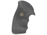 Pachmayr Gripper Grips with Finger Grooves S&W K, L-Frame "Old Style" Round Butt Rubber Black