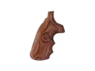 Hogue Fancy Hardwood Grips with Finger Grooves S&W J-Frame Square Butt Checkered