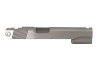 Caspian Slide 1911 Government 45 ACP Novak Front Sight Cut and Bo-Mar Rear Sight Cut Steel in the White