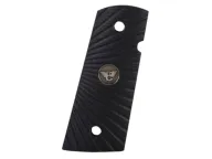 Wilson Combat Grips 1911 Officer Flat Bottom Starburst G10 Black