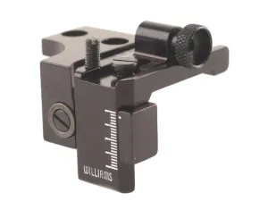 Williams 5D-336 Receiver Peep Sight Top Receiver Mount for New Model Marlin Centerfire Lever Action with Factory Scope Mount Holes Aluminum Black