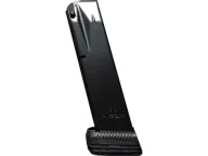 Mec-Gar Optimum Magazine with DPS Base Pad Beretta 96 40 S&W 15-Round Steel Anti-Friction Black