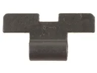 Kensight Defensive Rear Night Sight 1911 Novak LoMount Cut Steel Black Recessed Blade with Green Tritium Dots