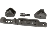 Wyatt's Outdoors Trigger Guard and Detachable Magazine Assembly Remington 700 BDL Long Action 300 Ultra Mag, 338 Lapua Aluminum Black