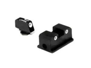 Kensight Adjustable Defensive Rear Sight 1911 Novak LoMount Cut Steel Black Fully Serrated Blade