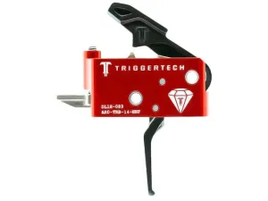 TriggerTech AR Diamond Trigger Group Flat Bow AR-15, LR-308 Two Stage Black