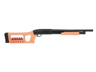 Choate Mark 6 Pistol Grip Buttstock with Integral Shotshell Ammunition Carrier and Forend Remington 870 Synthetic Orange