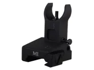 Midwest Industries Flip-Up Low-Profile Front Sight Handguard Height AR-15 Aluminum Black