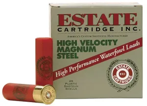 Estate High Velocity Magnum Steel 12 Ga. 2 3/4 1 1/8 Oz, #4 - Case