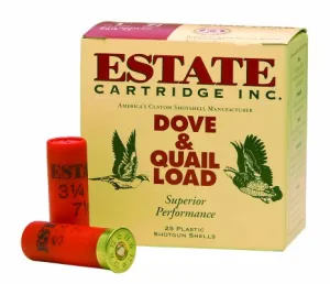 Estate 12 Ga. Heavy Upland Game 2 3/4 1 1/8 Oz, #6 Lead Shot - Case