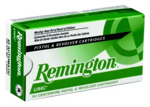 Remington 45 Acp 185 Grain Metal Case