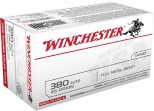 Winchester 380 Acp 95 Grain Full Metal Jacket