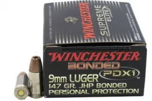 Winchester Supreme Elite 9mm 147 Grain Bonded Pdx