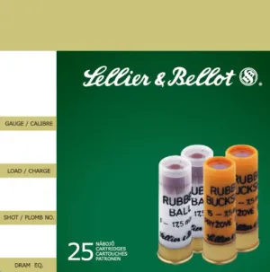 Sellier & Bellot 12 Ga Rubber Ball Ammo 2.7