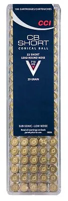 Cci 22cb 29 Grain Round Nose