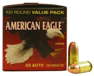 American Eagle Ae45a100 Full Metal Jacket 100rd 230gr 45 Auto