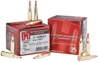 Hornady Superformance 17 Hornet V-max 20 Gr 3650 Fps 25rds
