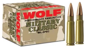 Wolf Military 308 Winchester (7.62 Nato) Full Metal Jacket - Case