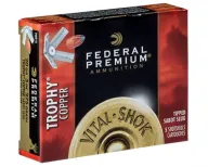 Ammo 20 Gauge Federal Vital-shok 3 Trophy Copper Sabot Slug 5/8 Ounce 5 Round Box 1900 Fps P209t