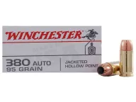Winchester Ammo Usa380jhp Usa 380 Acp Jhp 95 Gr 50box/10case