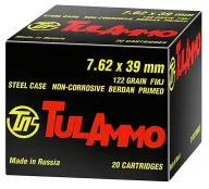 Tulammo Ul076210 Fmj 7.62mmx39mm Fmj 122gr Steel Case 100box
