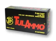 Tulammo Ta919100 Tulammo 9mm Full Metal Jacket 115 Gr 100 Ro