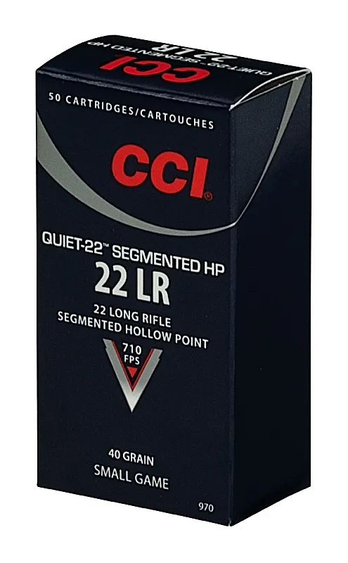  Cci 970 Quiet 22 Long Rifle Segmented Hollow Point 40 Gr