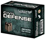 Liberty 380 Auto 50gr 1500fps Lead Free 20box/50case Civil D