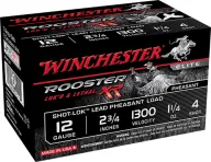 Winchester Ammo Srxr1234 Rooster Xr Shot-lok 12ga 3 4 Shot