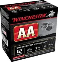 Winchester Ammo Aasc127tb Aa Traacker Blk 12ga 2.75 7.5 Sho