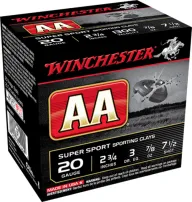 Win Ammo Aasc207to Aa Traacker Orange 20ga 2.75 7.5 Shot 7/