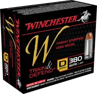 Winchester Ammo W380d Defend 380 Acp Jhp 95gr 20 Box/10 Case