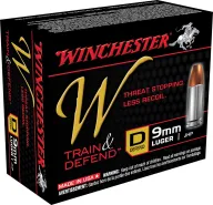 Winchester Ammo W9mmd Defend 9mm Luger Jacketed Hollow Point