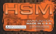 Hsm 9mm4r 9mm Full Metal Jacket Round Nose 124 Gr 50box/20ca