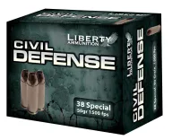 Liberty La-cd-38-025 Civil Defense 38 Special Lf Fragmenting Hp 50gr 20bx