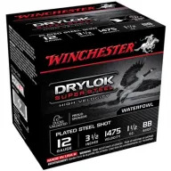 Winchester Drylok Super Steel Hv 12ga 3.5 1-1/2oz #bb 25/bx (25 Rounds Per Box)