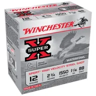 Winchester Ammo 12ga 2.75in Super X 3.75dr 1.1/16 #bb (25 Rounds Per Box)