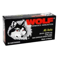 Wolf Ammo 45 Acp 230 Gr Fmj 50/bx (50 Rounds Per Box)