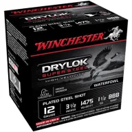Winchester Drylok Super Steel Hv 12ga 3.5 1-1/2oz #bbb 25/bx (25 Rounds Per Box)