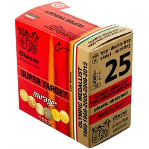 Clever Mirage Super Target 12ga Int 7/8oz #8 250/case (25 Rounds Per Box)