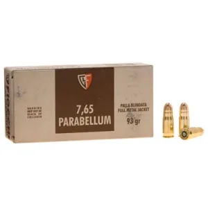Fiocchi Specialty 30 Luger 93gr Fmj 50/bx (50 Rounds Per Box)