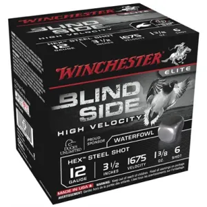 Winchester Blind Side Hv 12ga 3.5 1-3/8 Oz #6 25/bx