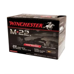 Winchester Ammo M-22 22lr 40gr Lrn 1000/bx (1000 Rounds Per Box)